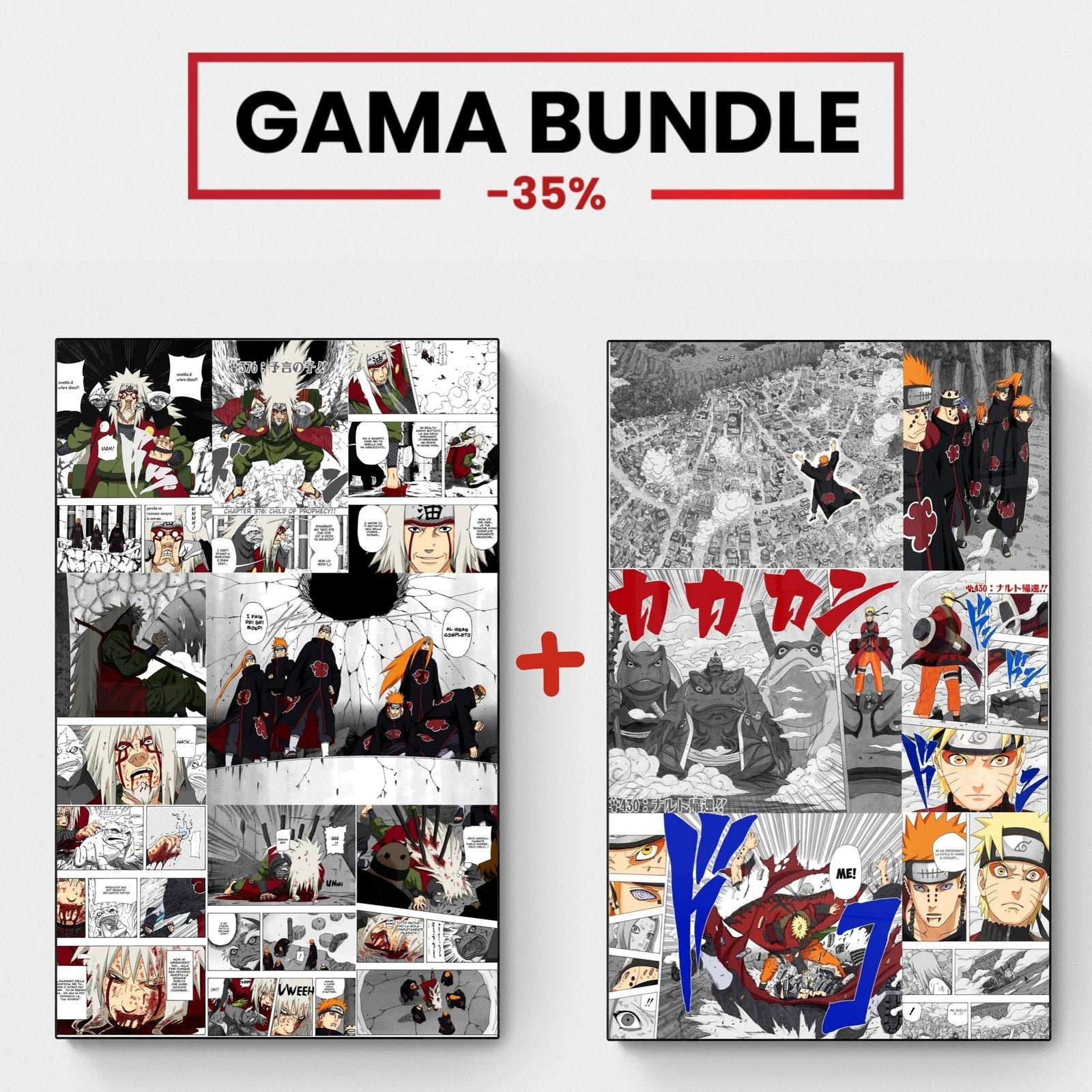 GAMA BUNDLE | LA MORTE DI JIRAYA + NARUTO VS PAIN